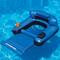 Swimline 4.5ft. Inflatable Blue & Black Ultimate Swimming Pool Chair Lounger